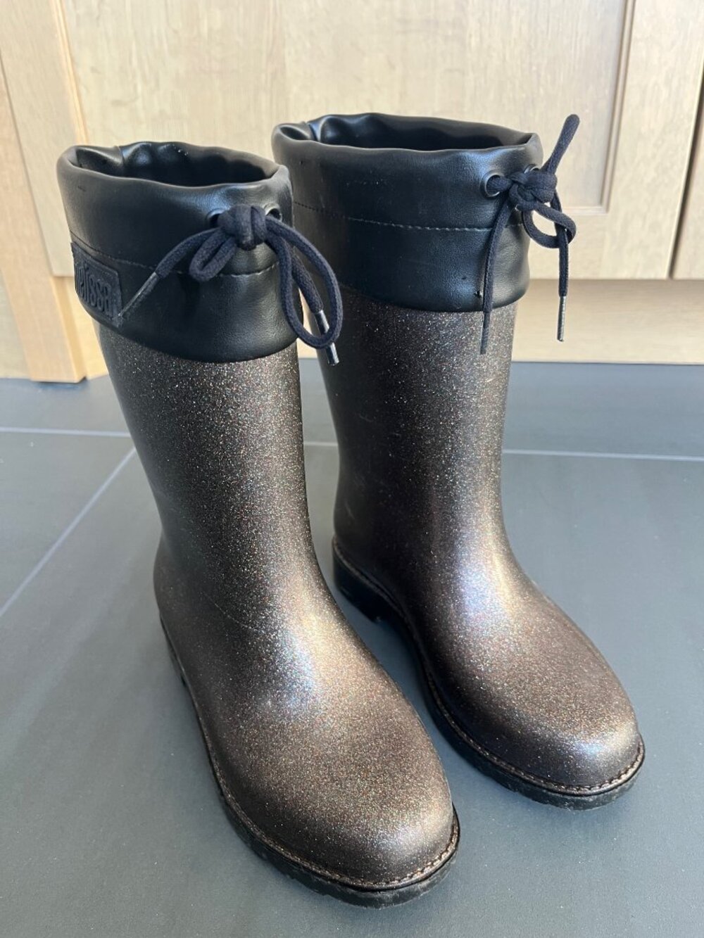 Mini Melissa Girls' Mel Rain Boots